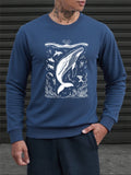 The Blue Whale Pullover Fleece - Unisex